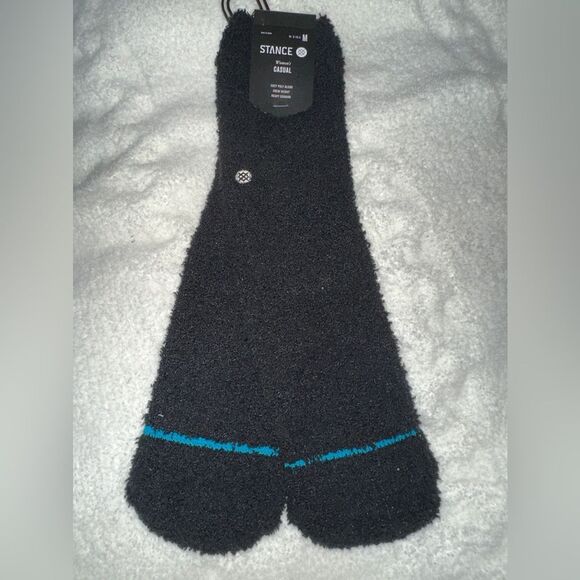 STANCE WOMEN’S NWT CUSHY CASUAL CREW HEIGHT BLACK SIZE MEDIUM SUPER SOFT SOCKS - Picture 5 of 7